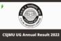 CSJMU UG Annual Result 2022 Kanpur University Released