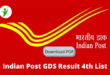 Indian Post Office Vacancy Result 4th List – Download PDF