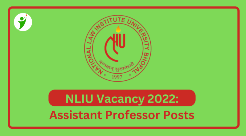 NLIU Bhopal Recruitment