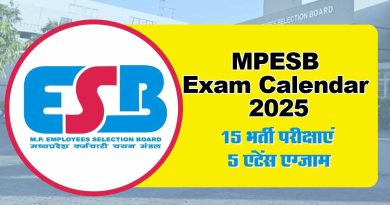 MPESB Exam Calendar 2025: मध्य प्रदेश कर्मचारी चयन मंडल ने जारी किया 15 भर्ती परीक्षाएं व 5 एंट्रेंस एग्जाम का कैलेंडर